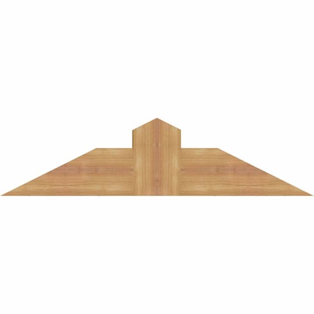 Ekena Millwork Portland Smooth Timber Gable Bracket, Western Red Cedar, 36"W x 9"H x 3 1/2"D x 5 1/2"F, 6/12 Pitch GBW036X09X0406POR00SWR